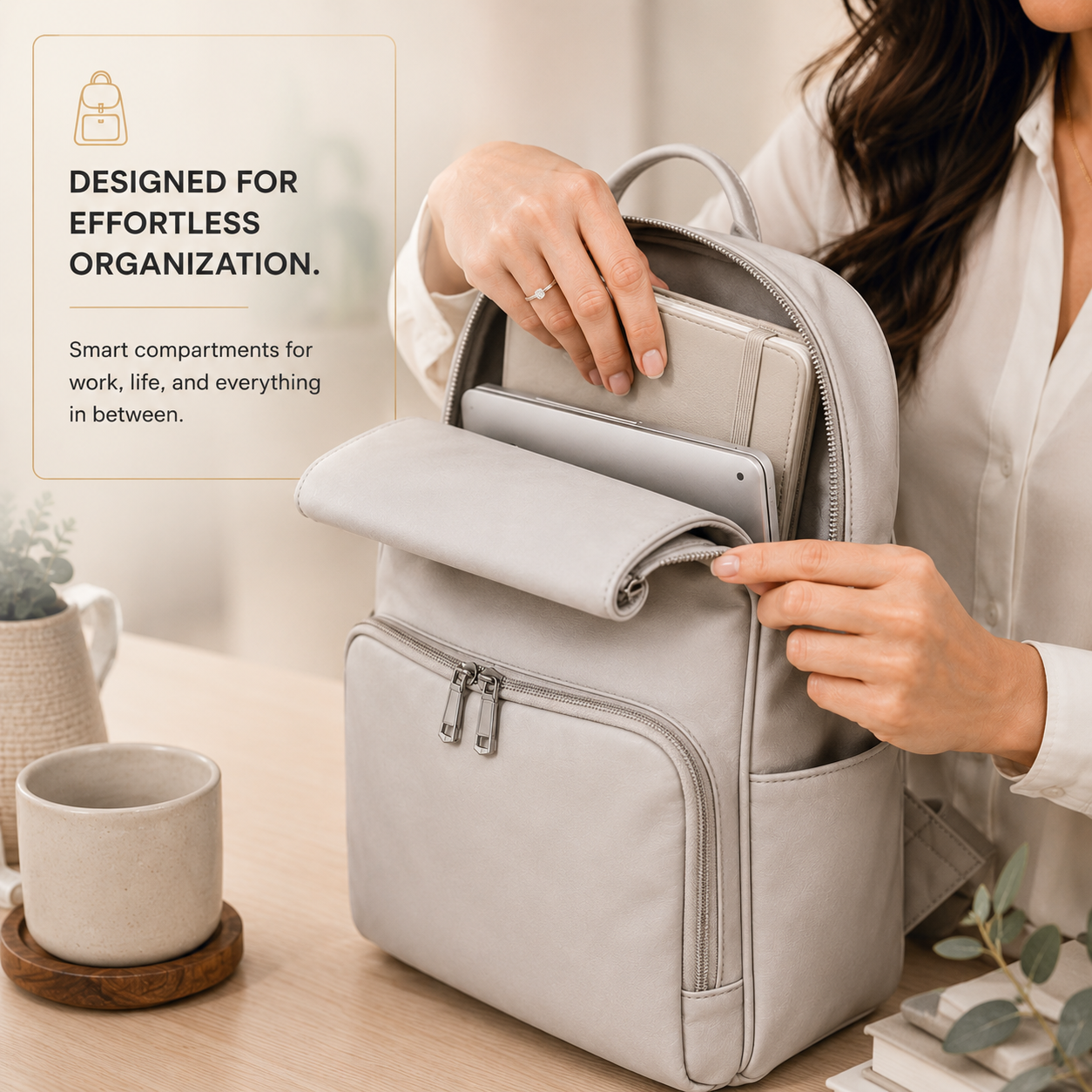 "Hands-Free Premium Bag Backpack