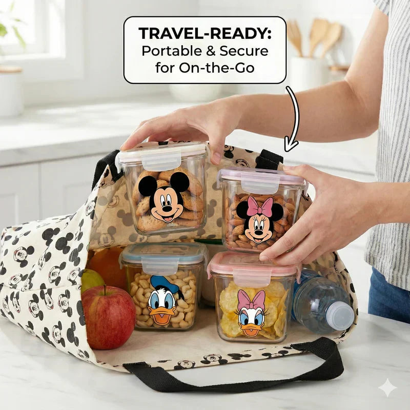 Mickey & Friends Storage Jars (1 Free Gift )