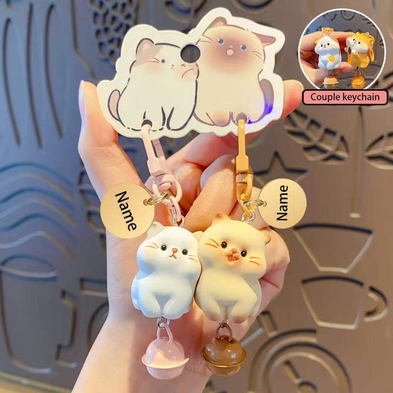 Kitten Couple Keychain
