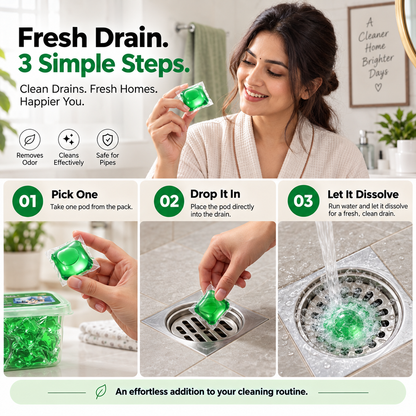 Drain Deodorizer Pods – 50 pcs