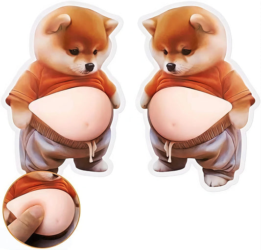 Shiba Belly Pop Sticker