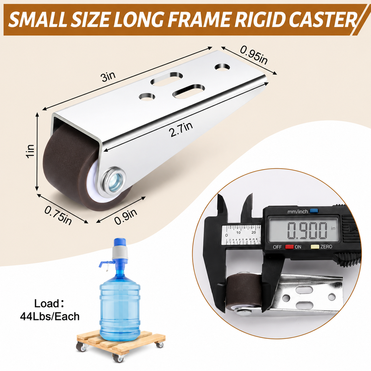 Heavy Duty Rigid Caster Wheels