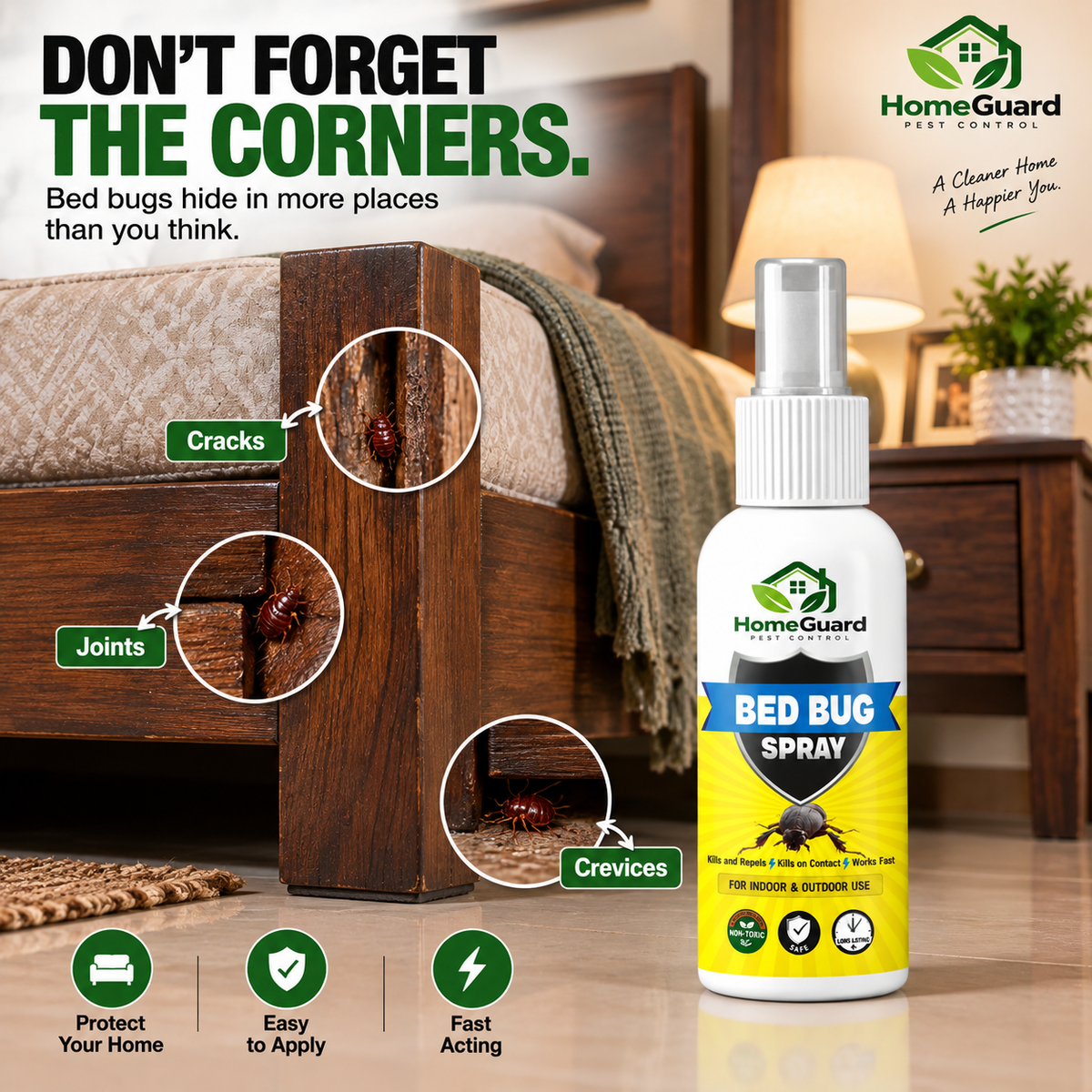 Bed Bug Spray – Fast-Acting Protection for Your Home.(Buy 1 Get 1 Free)
