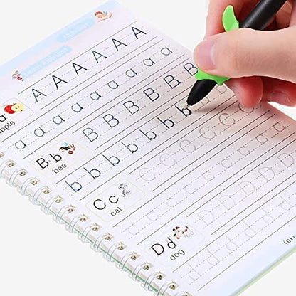 Magic Practice Copybook (4 BOOKS,1 PEN,1 GRIP,10 REFILL) – 50% OFF Today