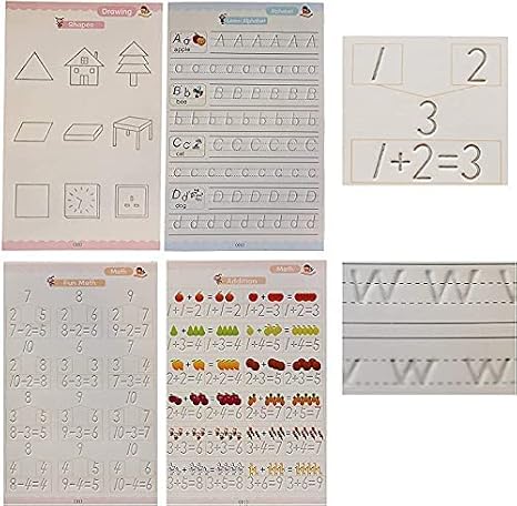 Magic Practice Copybook (4 BOOKS,1 PEN,1 GRIP,10 REFILL) – 50% OFF Today