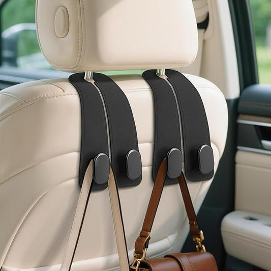 Car Seat Headrest Hook | Vegan Leather Hooks