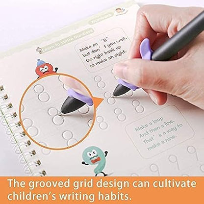 Magic Practice Copybook (4 BOOKS,1 PEN,1 GRIP,10 REFILL) – 50% OFF Today