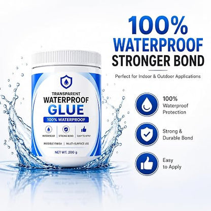 Transparent Waterproof Glue + Free Brush © ( BUY 1 GET 1 FREE )