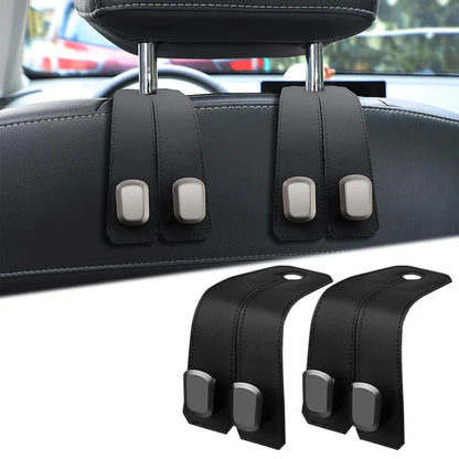 Car Seat Headrest Hook | Vegan Leather Hooks