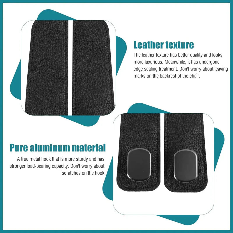 Car Seat Headrest Hook | Vegan Leather Hooks