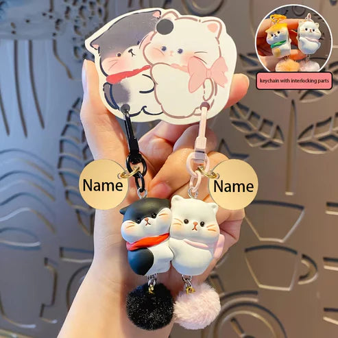 Kitten Couple Keychains
