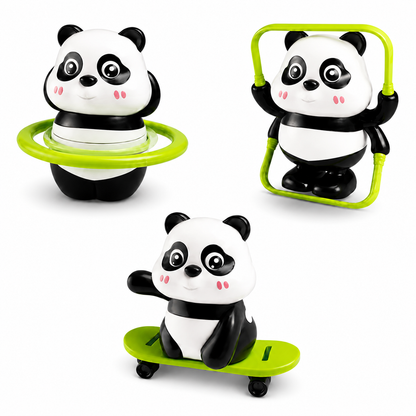 Cute Panda Action Toy Set for Kids
