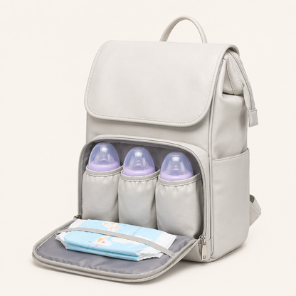 "Hands-Free Premium Baby Diaper Bag Backpack