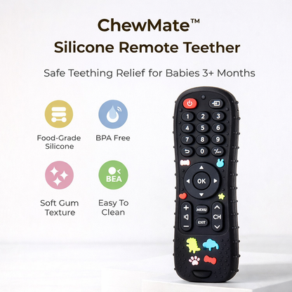 THE LITTLE LOOKERS Baby Silicone Remote Control Teether