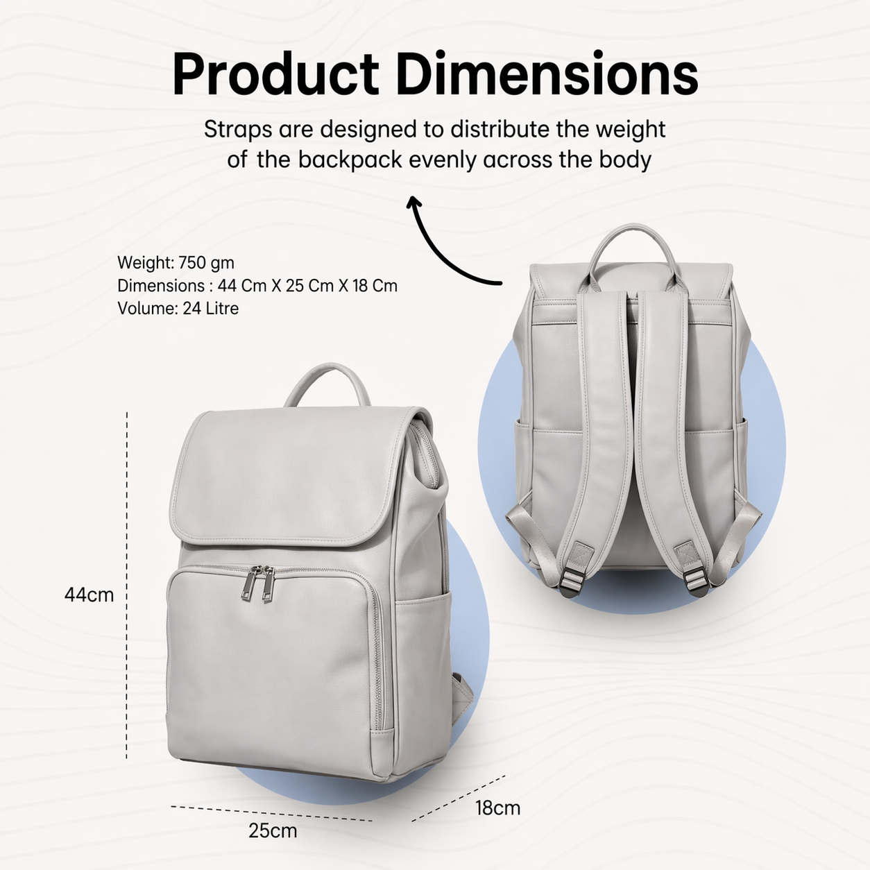 "Hands-Free Premium Baby Diaper Bag Backpack