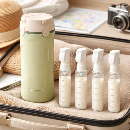 4-in-1 Travel Toiletry Bottle – Leakproof Refillable Shampoo & Lotion Dispenser