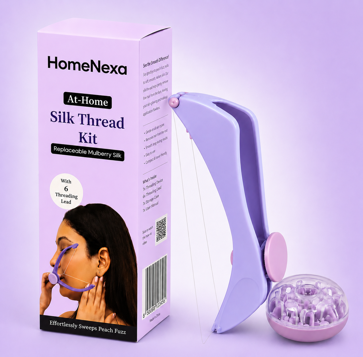 Silk Threading kit For Smooth, Hair-Free Skin in Minutes!