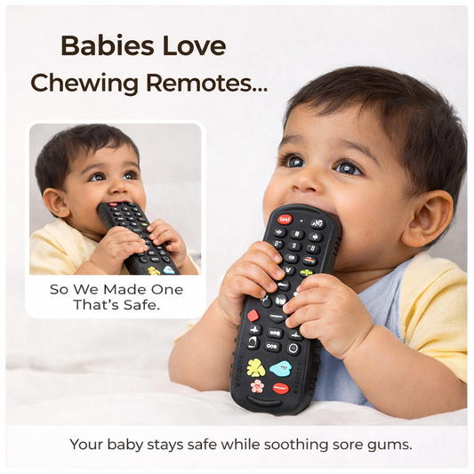 THE LITTLE LOOKERS Baby Silicone Remote Control Teether