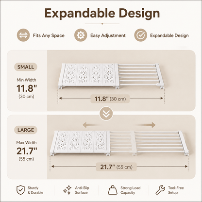 Extendable Wardrobe Shelf Organizer