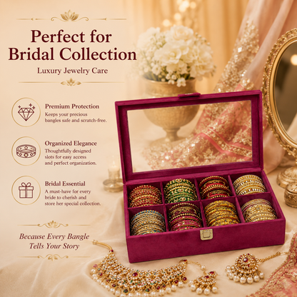 Premium Luxury Bangle Organizer Case ( Free 1 Gifts )