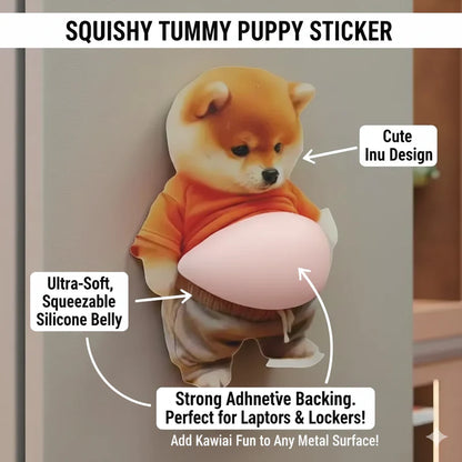 Shiba Belly Pop Sticker