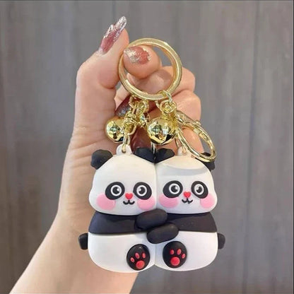 Panda Couple Keychain Set