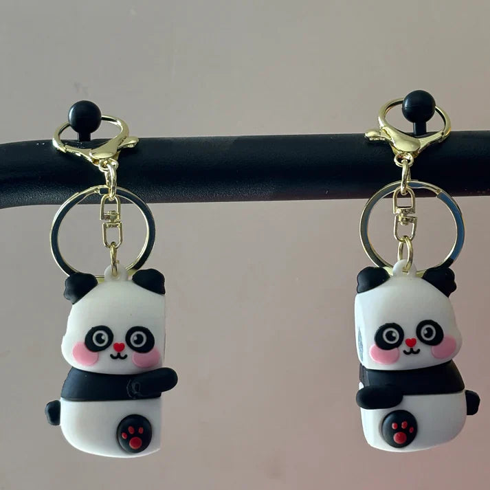 Panda Couple Keychain Set