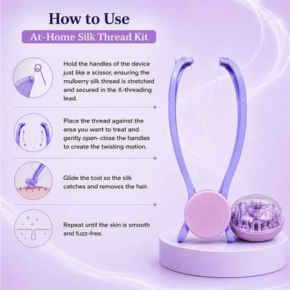 Silk Threading kit For Smooth, Hair-Free Skin in Minutes!