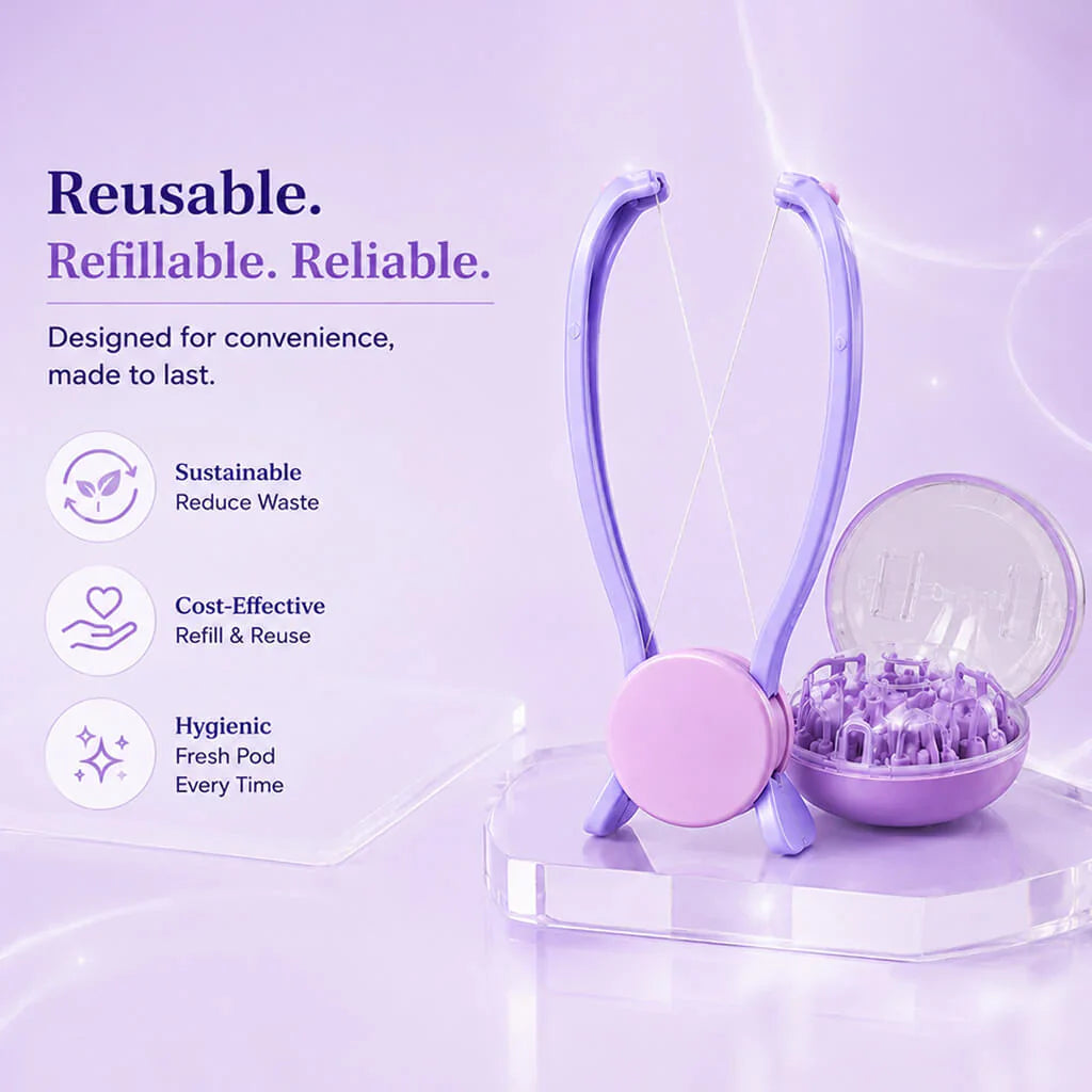 Silk Threading kit For Smooth, Hair-Free Skin in Minutes!