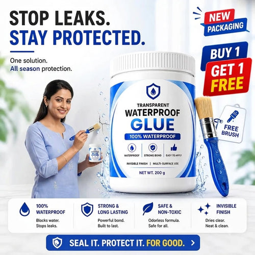 Transparent Waterproof Glue + Free Brush © ( BUY 1 GET 1 FREE )