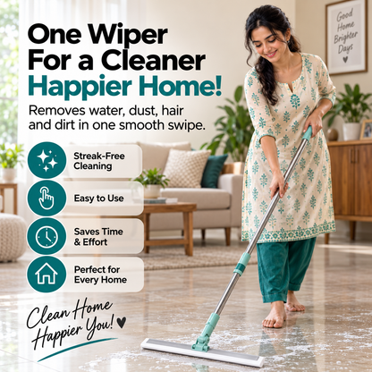 FlexiWipe 180° Multipurpose Silicon Wiper With Extendable-Rod