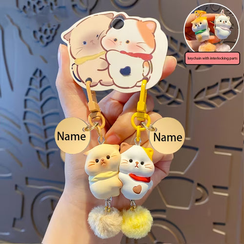 Kitten Couple Keychain