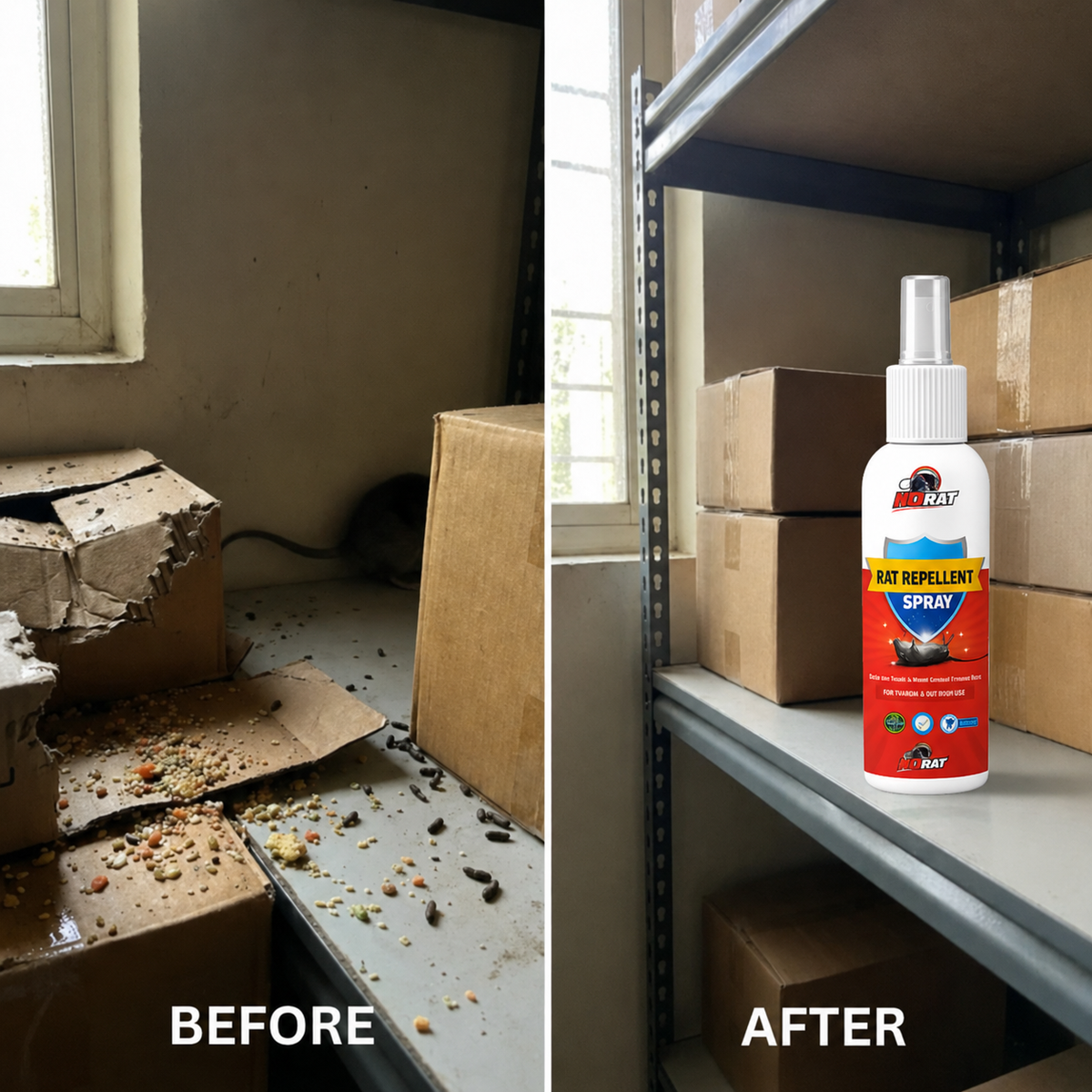 Rat Repellent Spray for Home & Storage ( Buy 1 Get 1 Free)