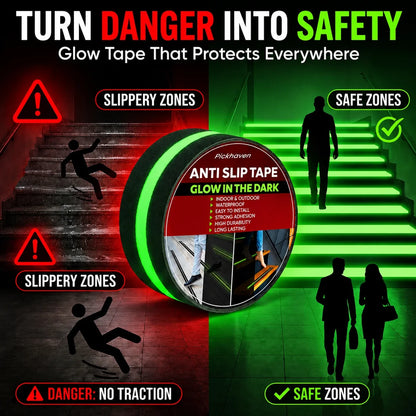 Anti Skid Tape Glow In The Dark (Buy 1 Get 1 Free)
