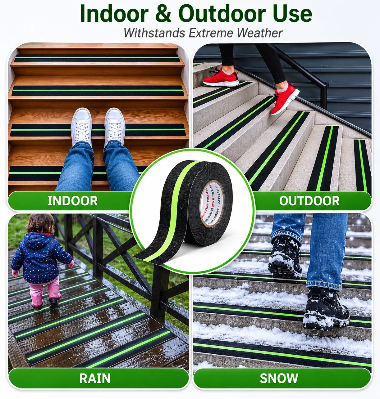 Anti Skid Tape Glow In The Dark (Buy 1 Get 1 Free)