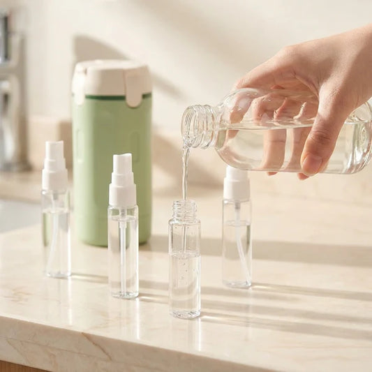 4-in-1 Travel Toiletry Bottle – Leakproof Refillable Shampoo & Lotion Dispenser