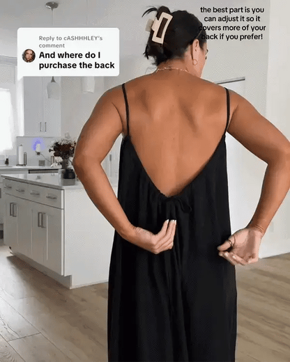 HONEYMOON BACKLESS CAMI DRESS